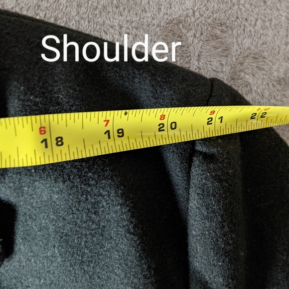 Vintage Dark Green Wool Double Breasted Pea Coat - Picture 10 of 13